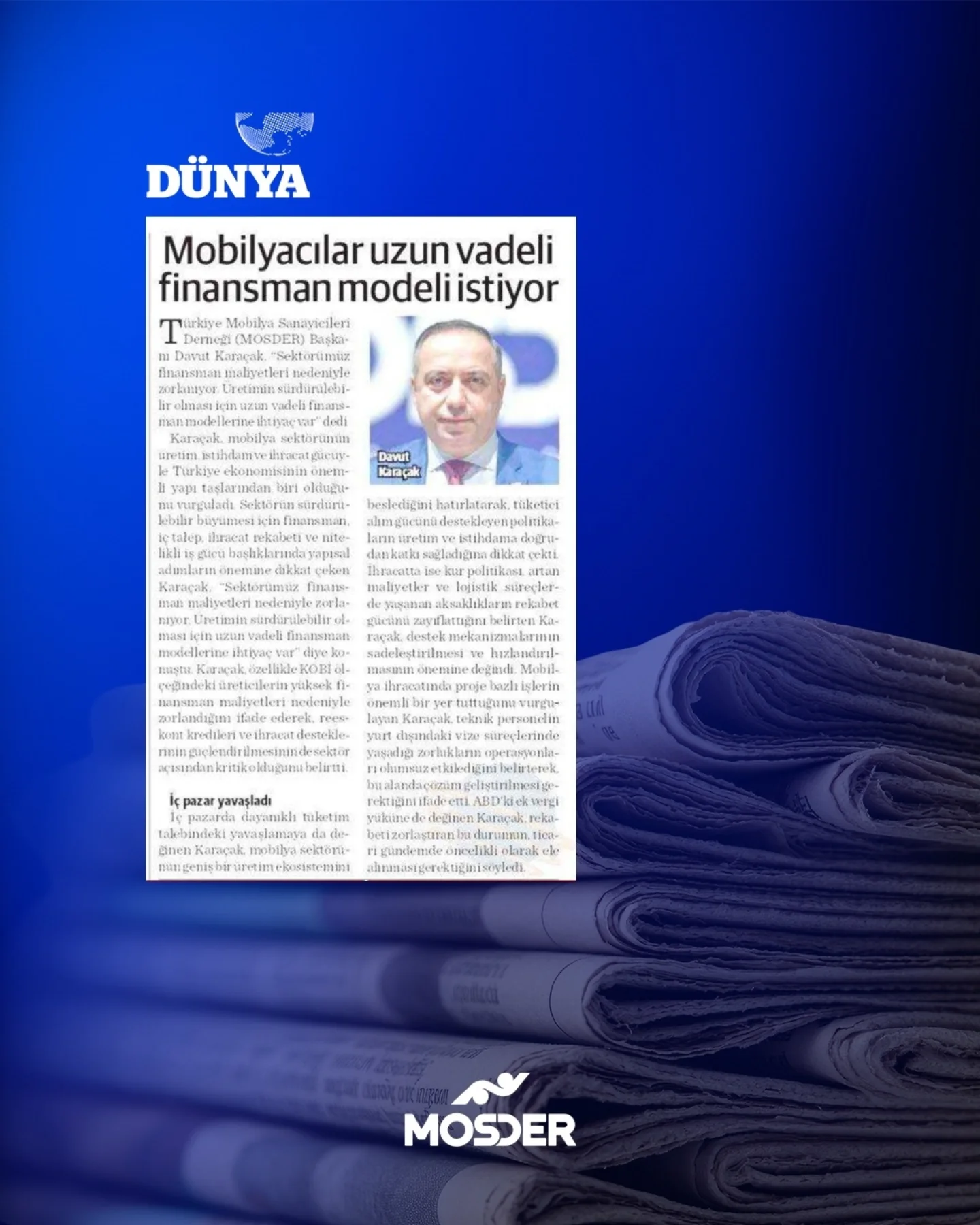 Mobilya Sektörü Uzun Vadeli Finansman Modeli İstiyor 