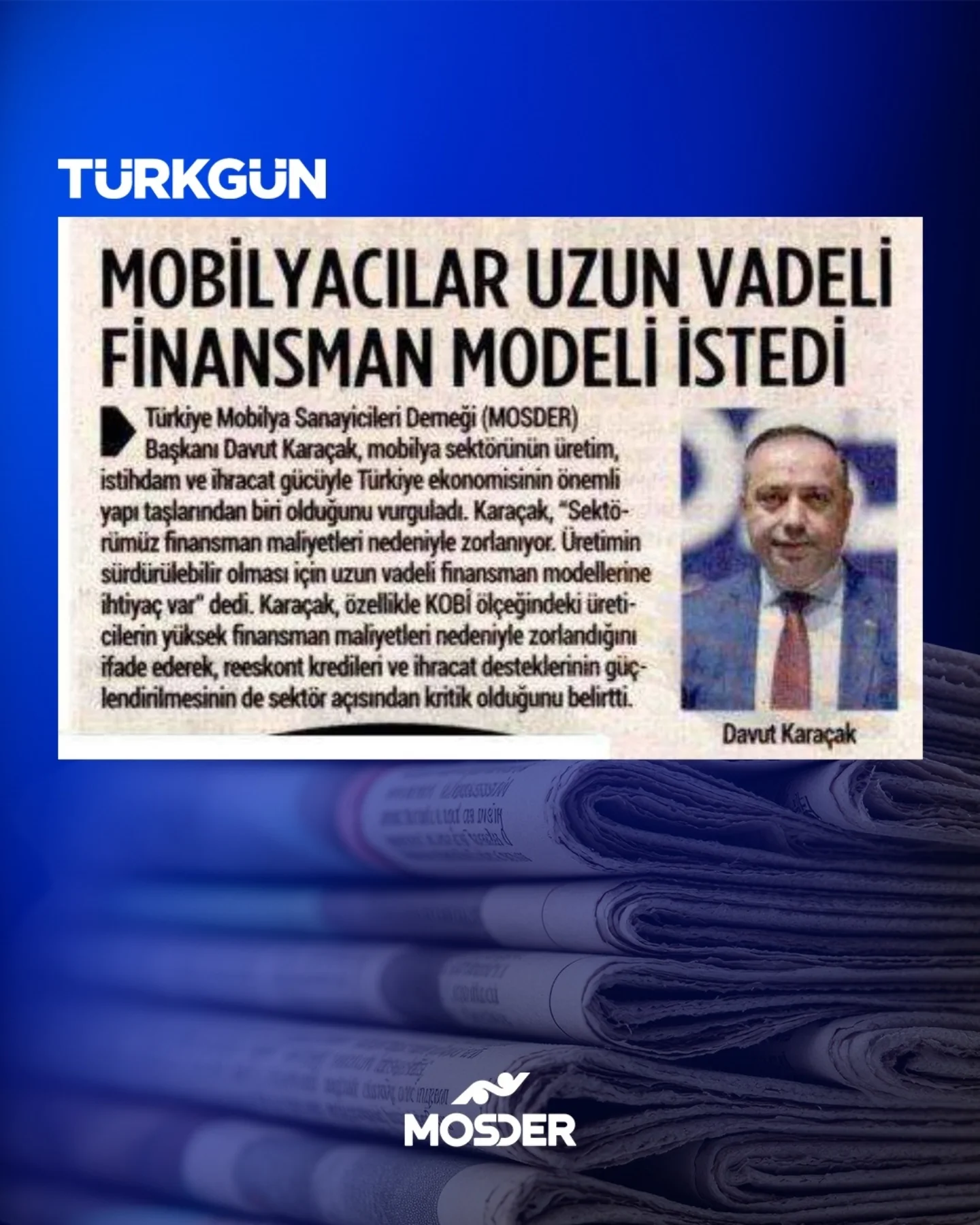 Mobilya Sektörü Uzun Vadeli Finansman Modeli İstiyor 